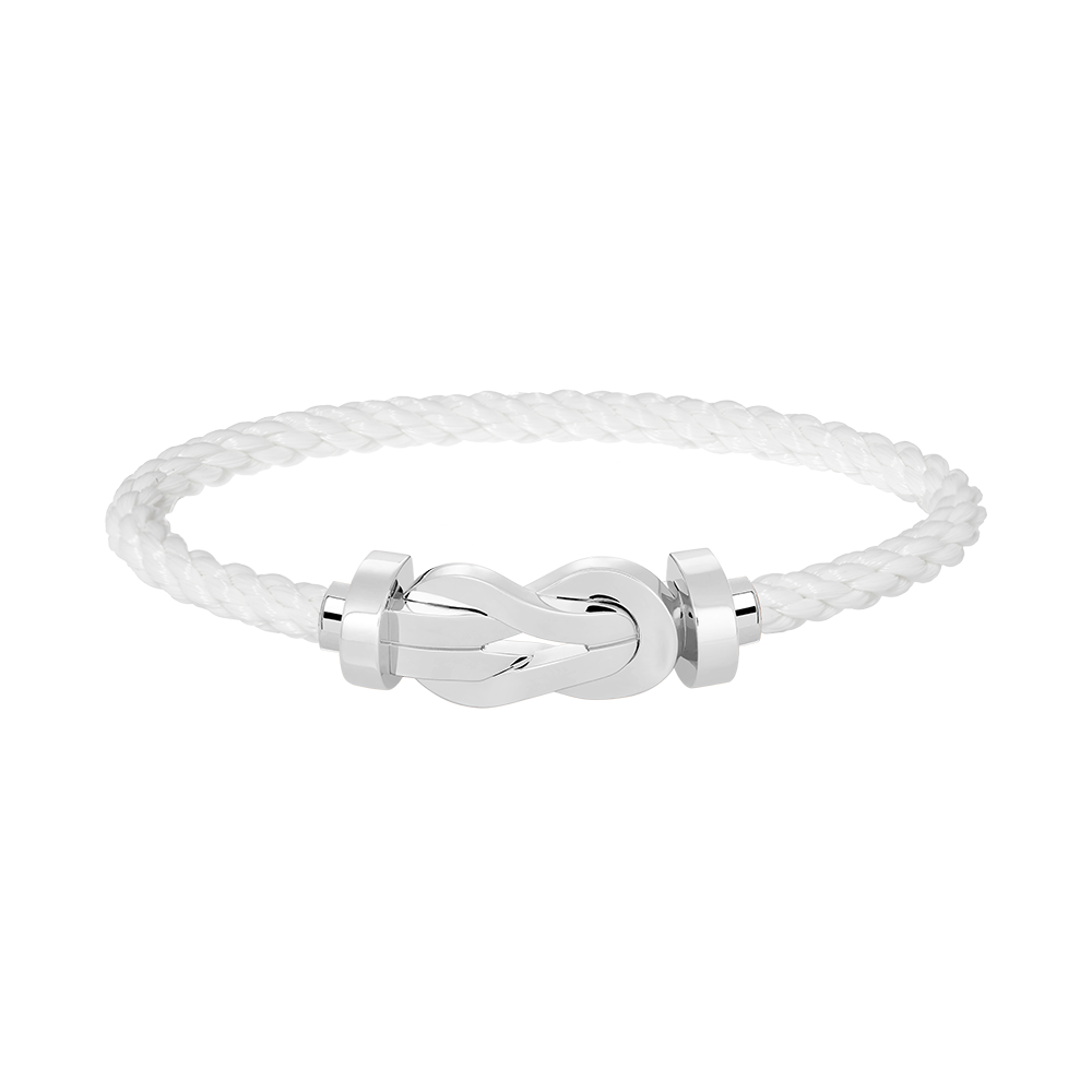 [Love More]CHANCE LARGE 8 FIGURE BUCKLE NO DIAMOND BRACELET SILVER