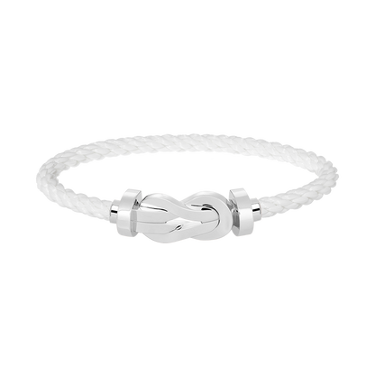 [Love More]CHANCE LARGE 8 FIGURE BUCKLE NO DIAMOND BRACELET SILVER