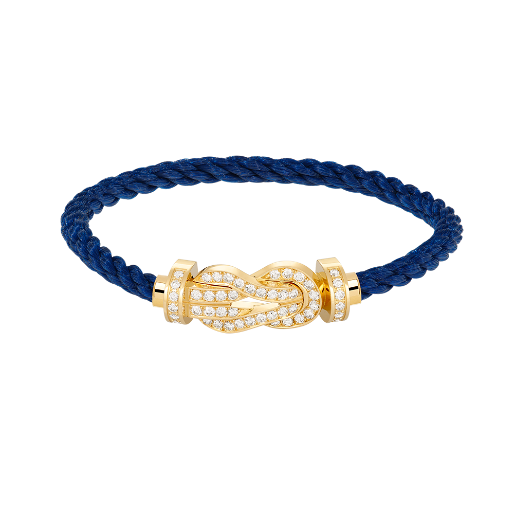 [Love More]CHANCE LARGE 8 FIGURE BUCKLE FULLDIAMOND BRACELET GOLD