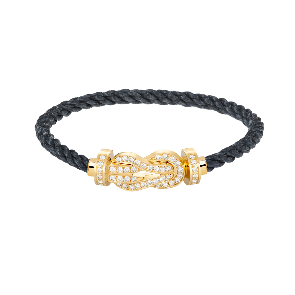 [Love More]CHANCE LARGE 8 FIGURE BUCKLE FULLDIAMOND BRACELET GOLD