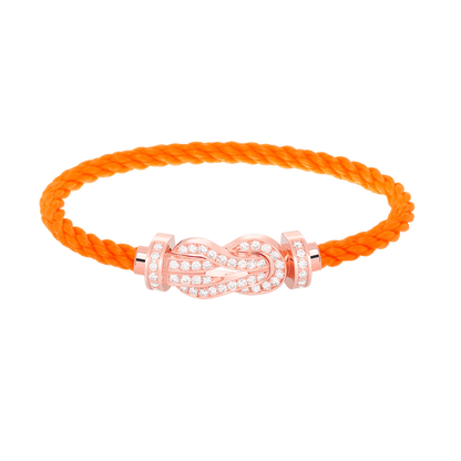 [Love More]CHANCE LARGE 8 FIGURE BUCKLE FULL DIAMOND BRACELET ROSE GOLD