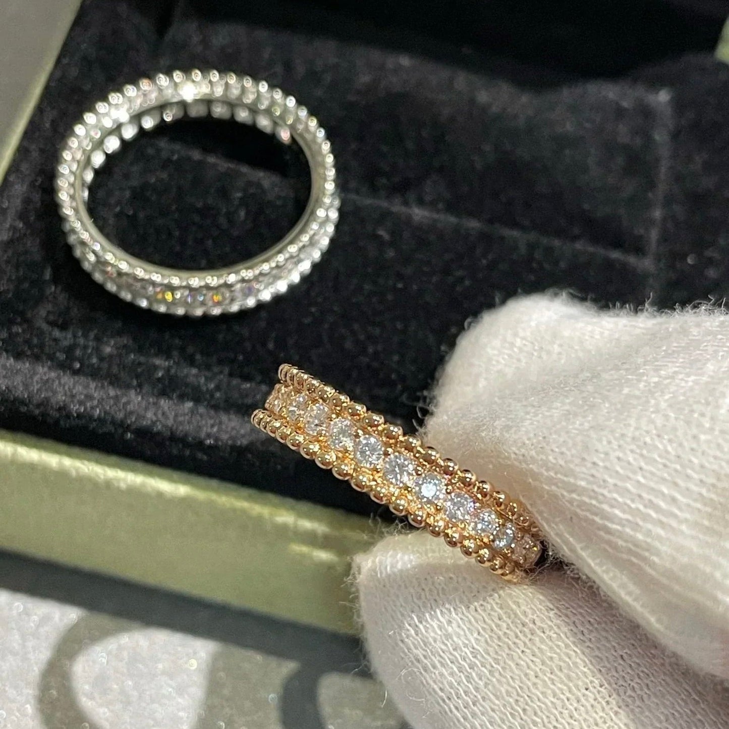 [Love More]PERLEE DIAMOND SILVER RING