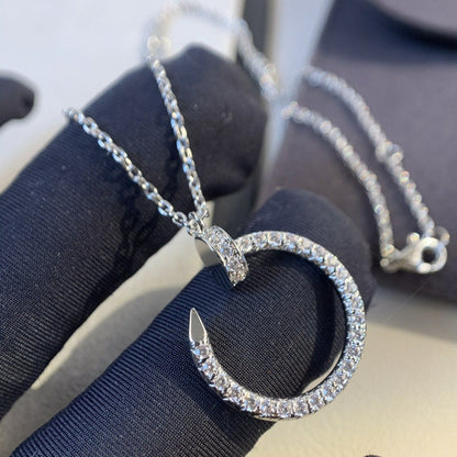 [Love More]JUSTE NECKLACE SILVER DIAMONDS