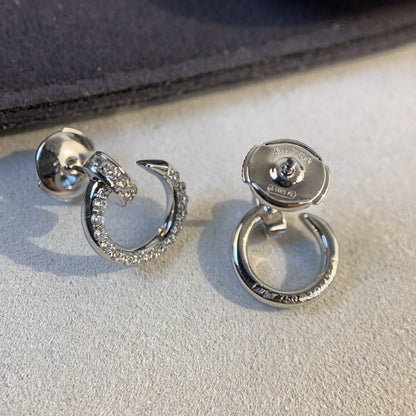 [Love More]JUSTE EARRINGS SILVER DIAMONDS