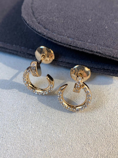 [Love More]JUSTE EARRINGS GOLD DIAMONDS