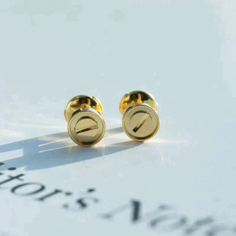 [Love More]LOVE EARRINGS GOLD 10MM