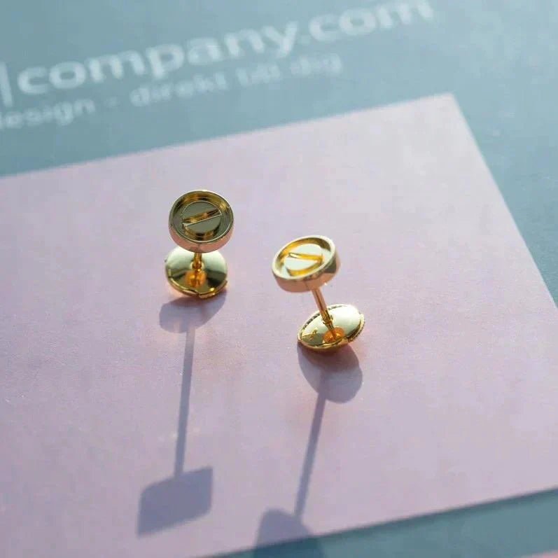 [Love More]LOVE EARRINGS GOLD 10MM