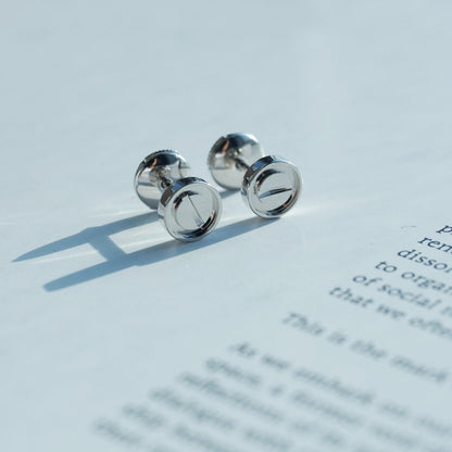 [Love More]LOVE EARRINGS SILVER 10MM