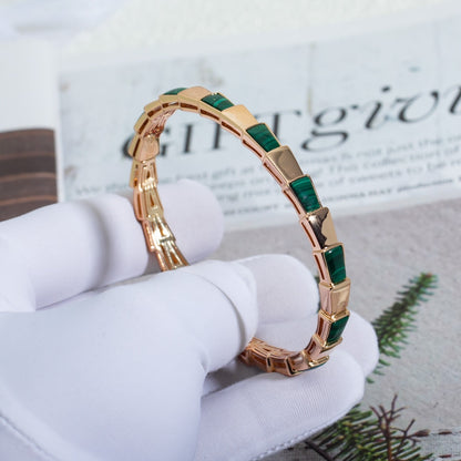 [Love More]SERPENTI BRACELET PINK GOLD MALACHITE