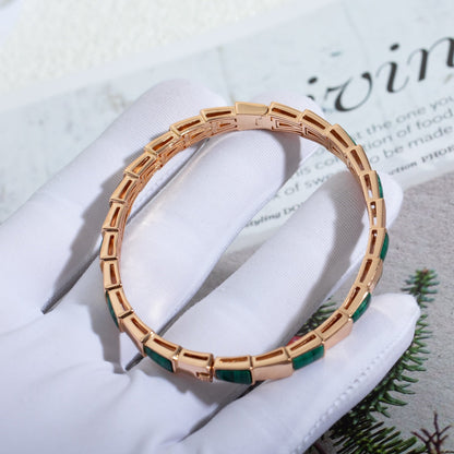 [Love More]SERPENTI BRACELET PINK GOLD MALACHITE