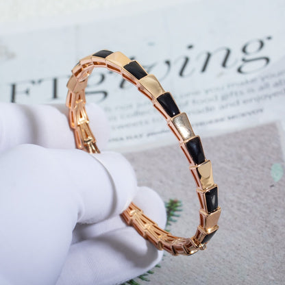 [Love More]SERPENTI BRACELET PINK GOLD ONYX