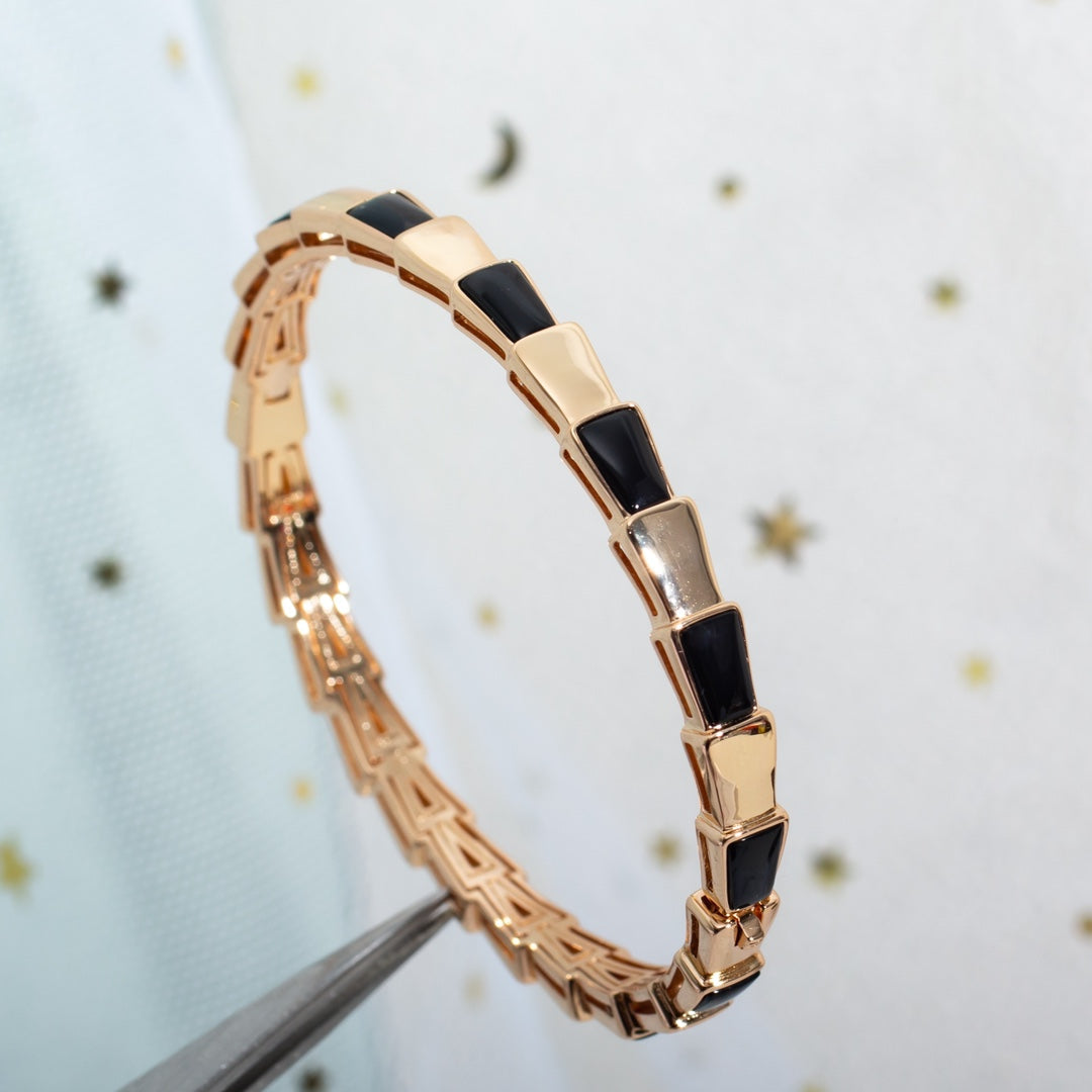 [Love More]SERPENTI BRACELET PINK GOLD ONYX