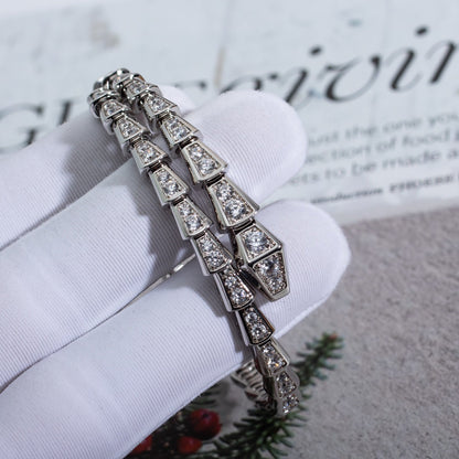 [Love More]SERPENTI BRACELET 6MM SILVER DIAMOND