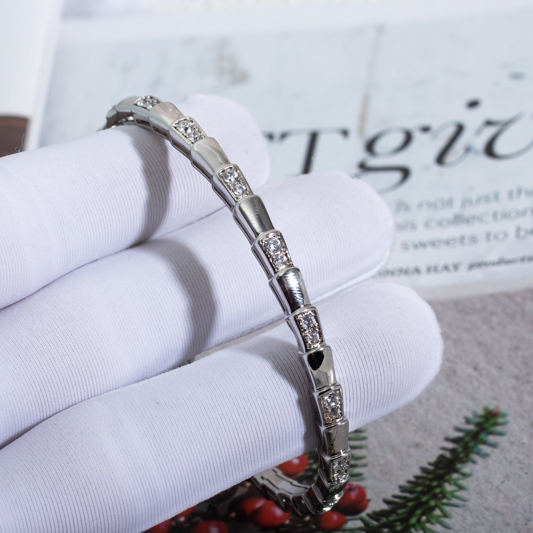 [Love More]SERPENTI BRACELET SILVER DIAMOND