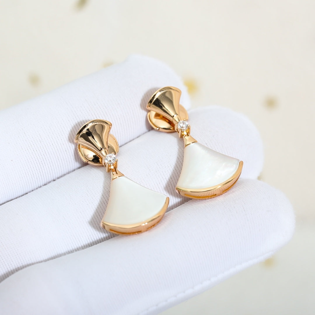 [Love More]DREAM MOP PINK GOLD EARRINGS