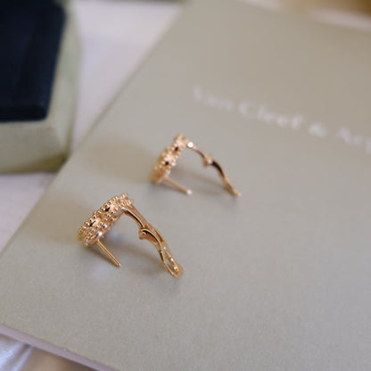 [Love More]LUCKY PINK GOLD WHITE MOP EARRINGS