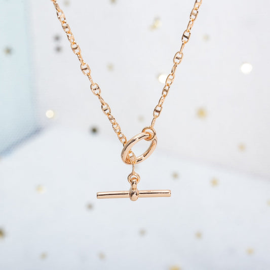 [Love More]ECHAPPEE NECKLACE PINK GOLD