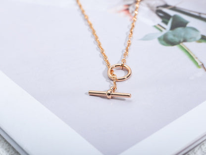 [Love More]ECHAPPEE NECKLACE PINK GOLD