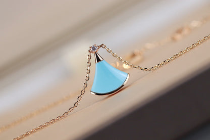 [Love More]DREAM NECKLACE TURQUOISE PINK GOLD