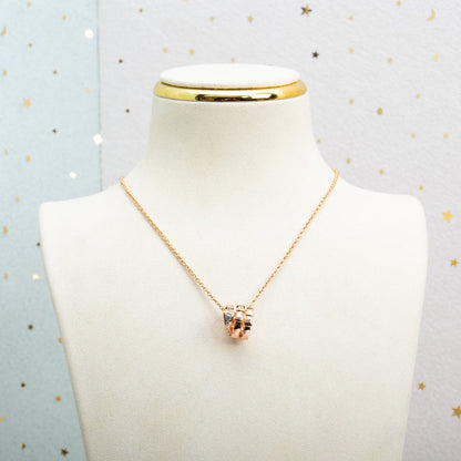 [Love More]SERPENTI PINK GOLD NECKLACE DIAMOND