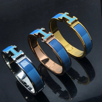 [Love More]H BRACELET BLUE RAINBOW CERAMIC