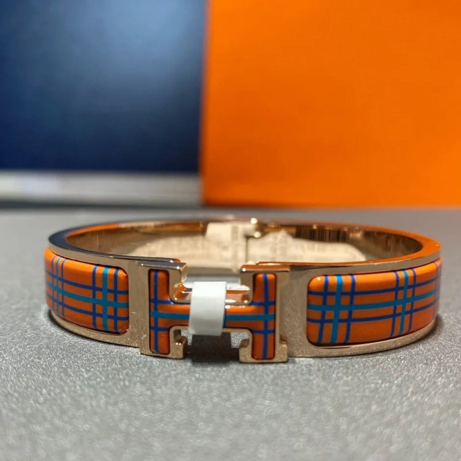 [Love More]H TARTAN BRACELET 12MM