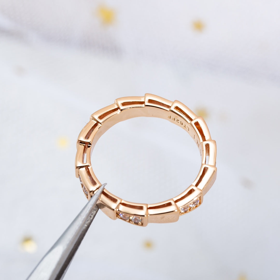 [Love More]SERPENTI RING PINK GOLD  3MM