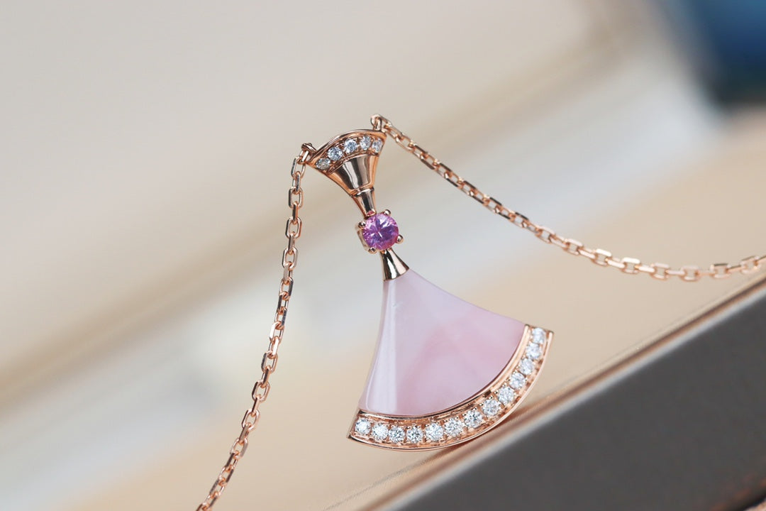 [Love More]DREAM NECKLACE PINK MOP DIAMOND