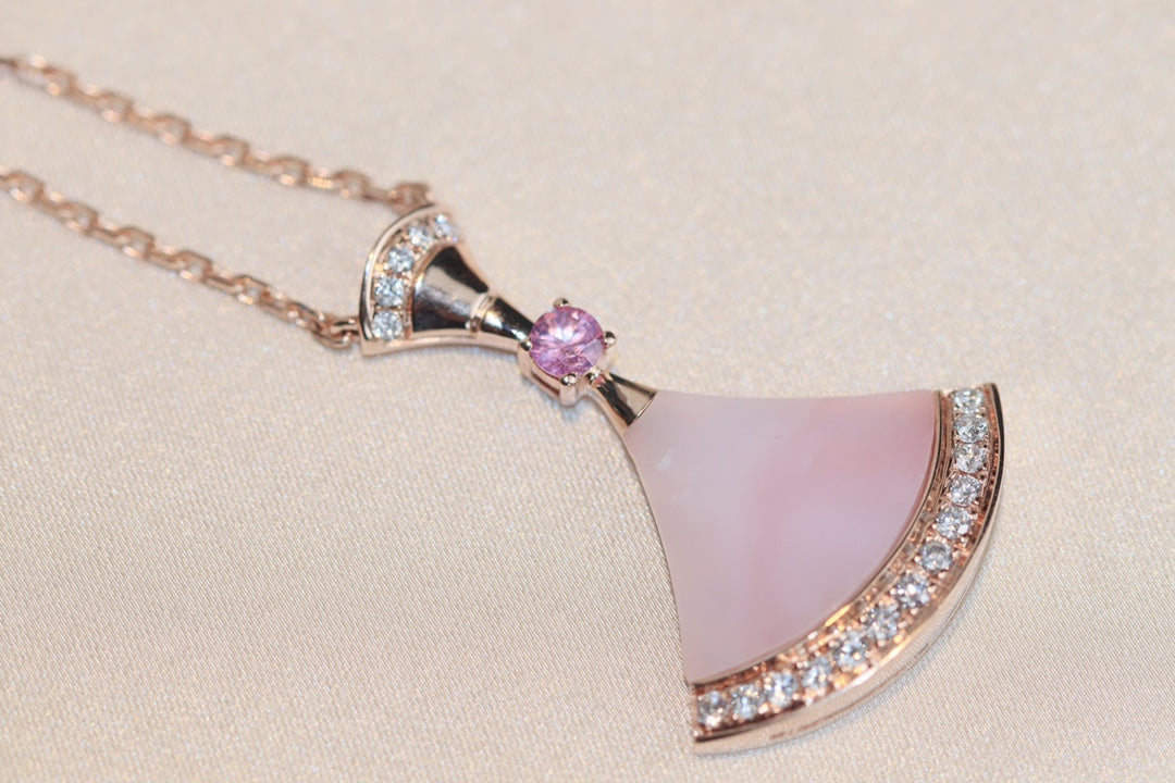 [Love More]DREAM NECKLACE PINK MOP DIAMOND