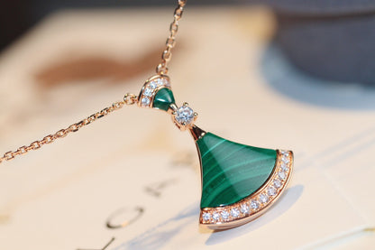 [Love More]DREAM NECKLACE MALACHITE DIAMOND