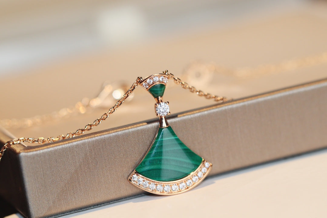 [Love More]DREAM NECKLACE MALACHITE DIAMOND