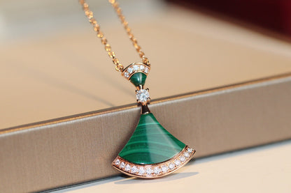 [Love More]DREAM NECKLACE MALACHITE DIAMOND