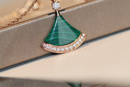 [Love More]DREAM NECKLACE MALACHITE DIAMOND