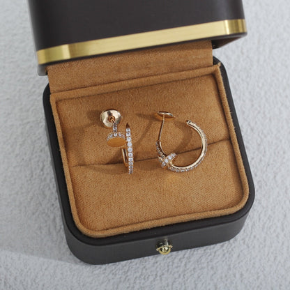 [Love More]JUSTE EARRINGS 12.75MM PINK GOLD DIAMOND