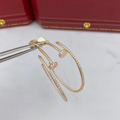 [Love More]JUSTE EARRINGS FULL DIAMONDS 1.8MM