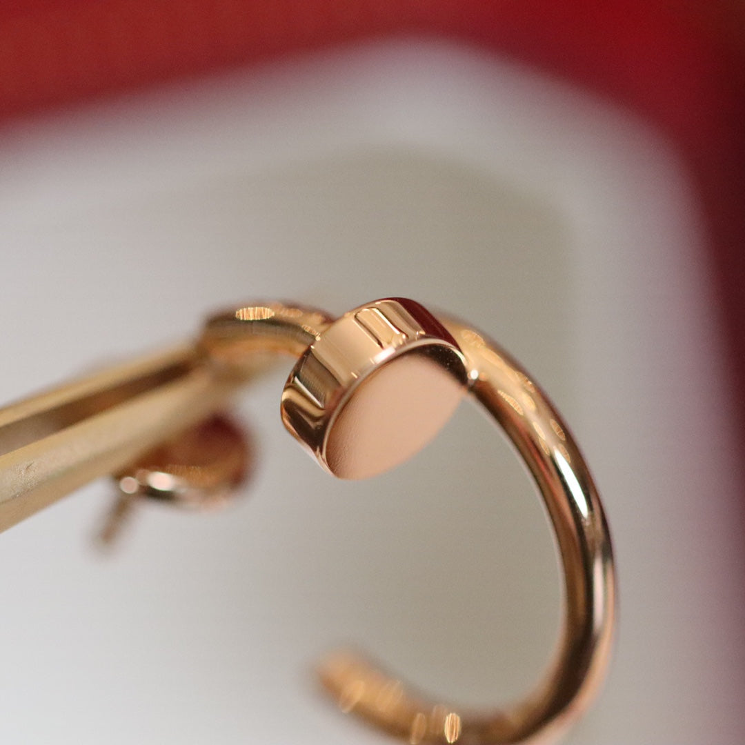 [Love More]JUSTE EARRINGS PINK GOLD