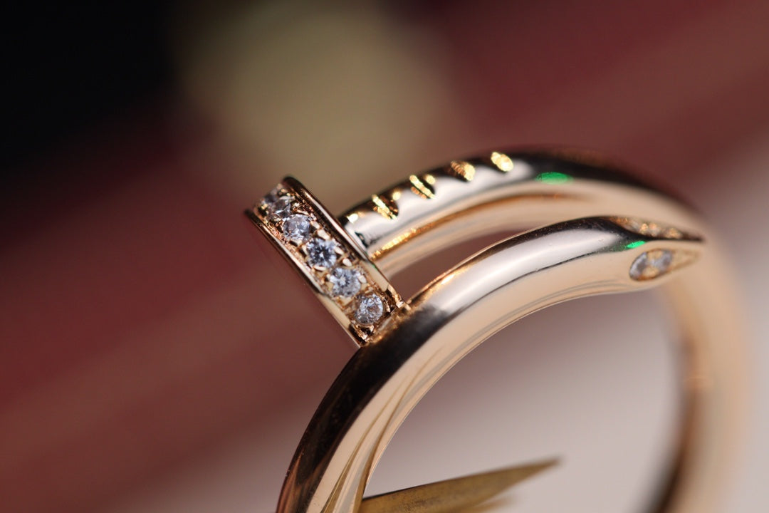 [Love More]JUSTE RING 2.65MM PINK GOLD DIAMOND