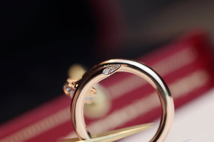 [Love More]JUSTE RING 2.65MM PINK GOLD DIAMOND