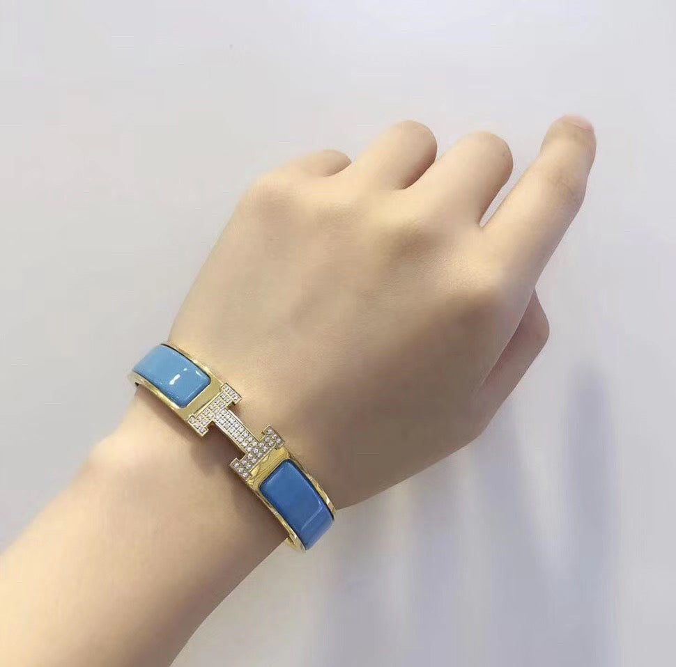 [Love More]H CLOUD BLUE BRACELET GOLD DIAMOND