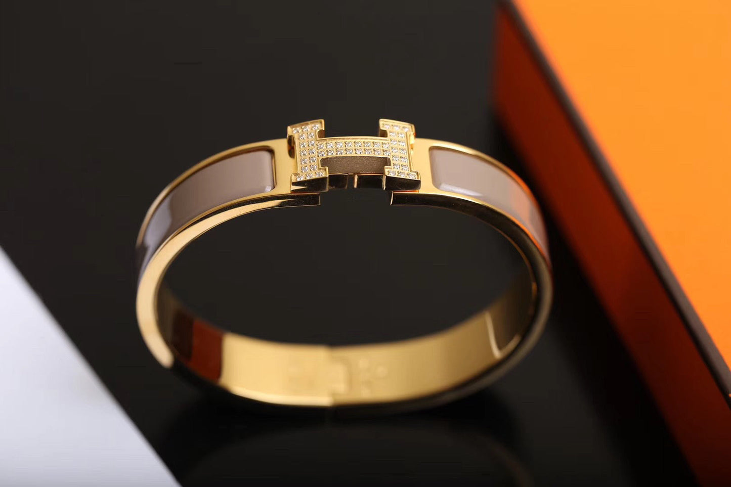 [Love More]H BRACELET GOLD DIAMOND