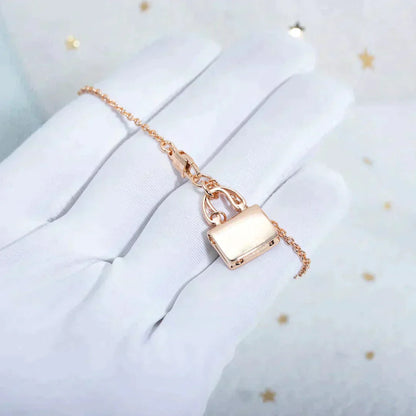 [Love More]AMULETTE PEDANT ROSE GOLD NECKLACE