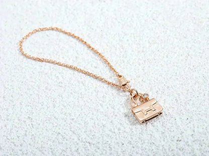 [Love More]AMULETTE PEDANT ROSE GOLD NECKLACE