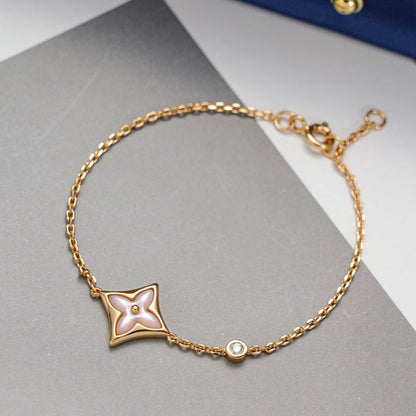 [Love More]STAR 1 DIAMOND PINK GOLD BRACELET