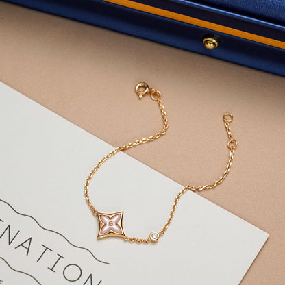 [Love More]STAR 1 DIAMOND PINK GOLD BRACELET