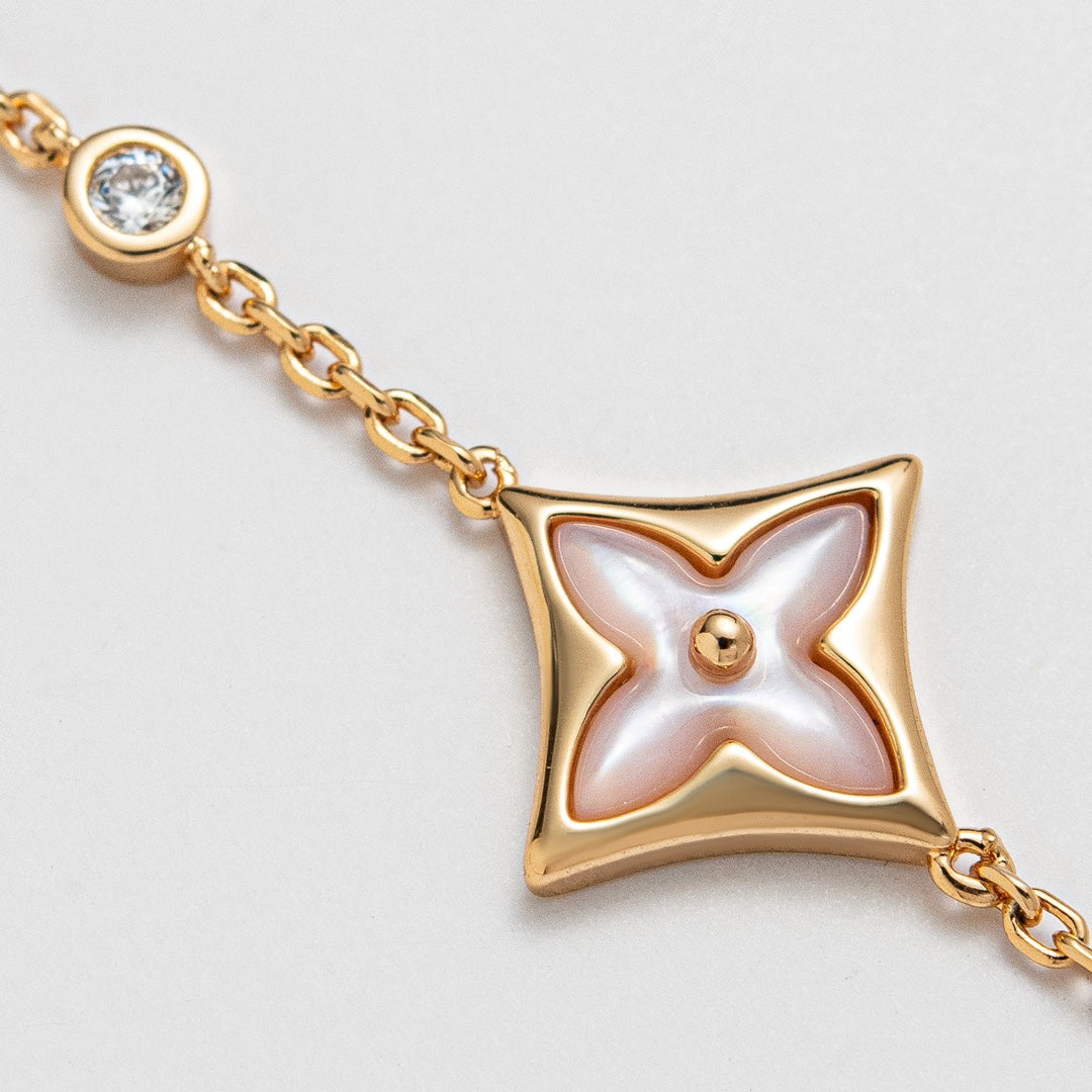 [Love More]STAR 1 DIAMOND PINK GOLD BRACELET