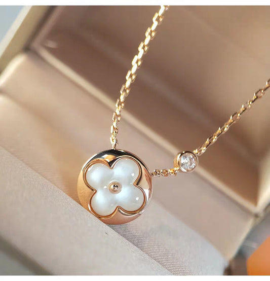 [Love More]SUN MOP GOLD 1 DIAMOND NECKLACE