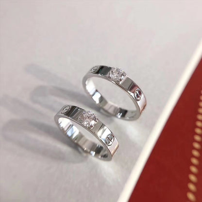 [Love More]LOVE RING 3.6MM 1 BIG DIAMOND