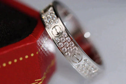 [Love More]LOVE RING 3.6MM DIAMOND PAVED