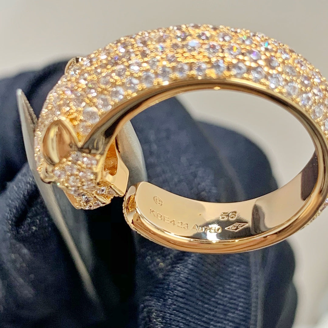 [Love More]PANTHERE PINK GOLD DIAMOND RING