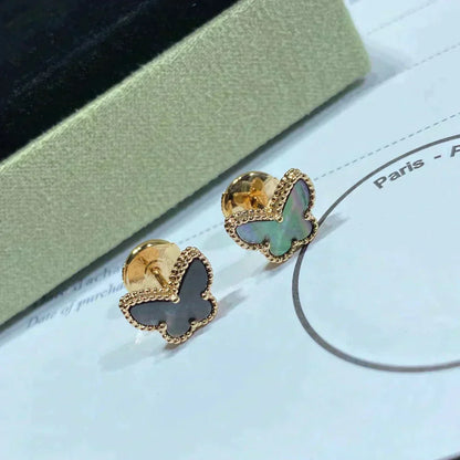 [Love More]BUTTERFLY DARK MOP  EARRINGS